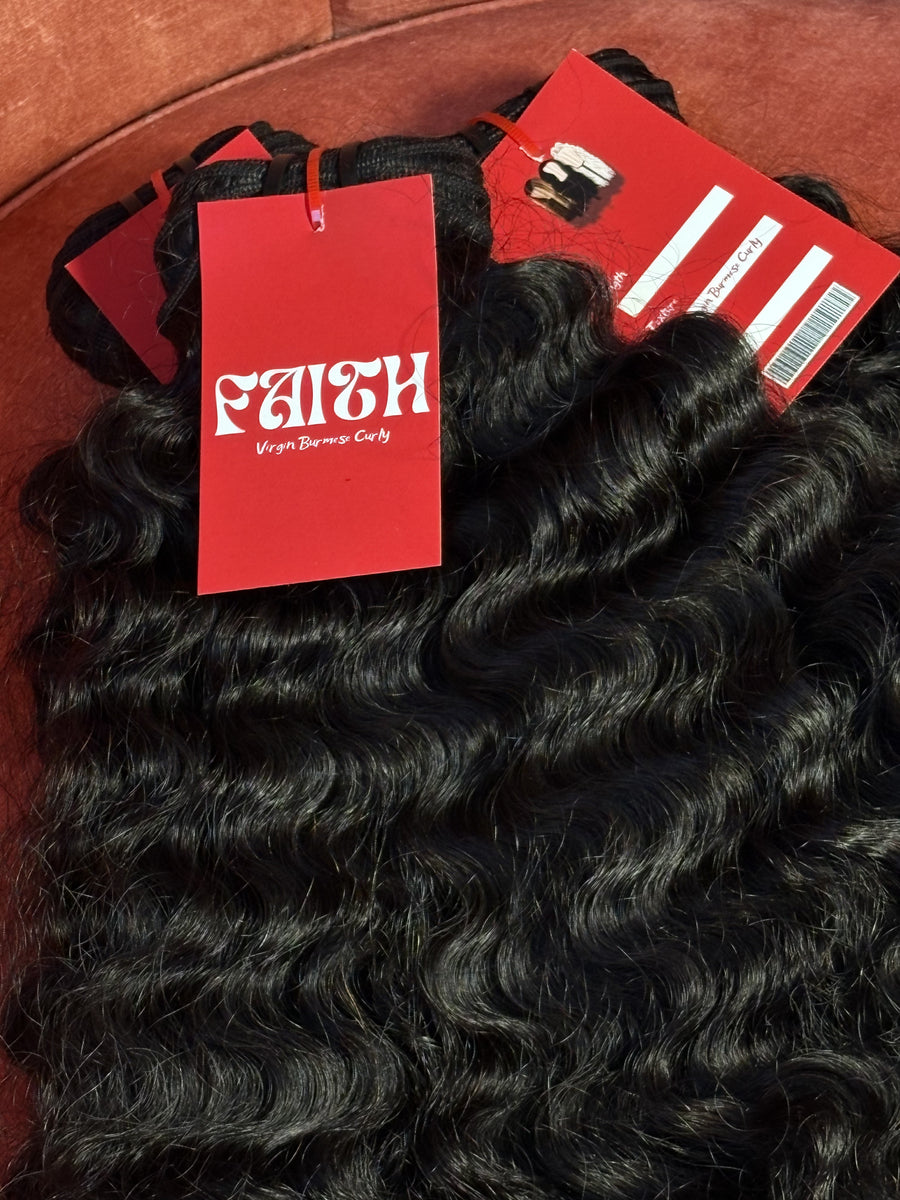 "Faith" | Virgin Curly Burmese Flip Over Method Bundle Deal